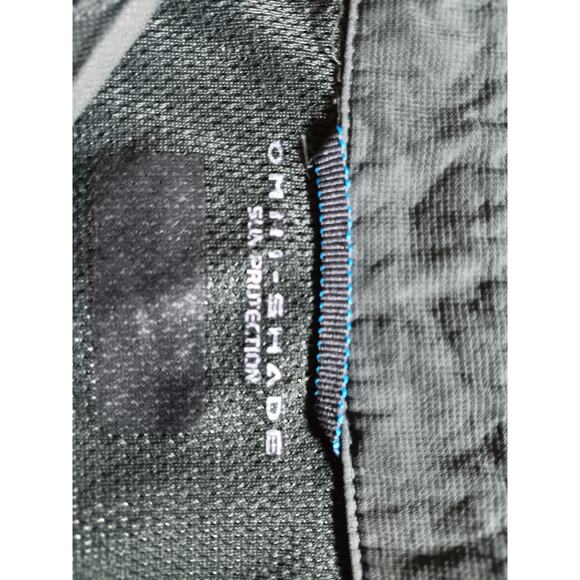 Columbia Omni Shade Men's Large Green Hiking Button Up Short Sleeve Shirt - Picture 5 of 8